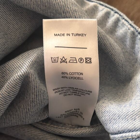 AS IS NN07 Mens Denim Jacket Peter 1816 XL Blue Jeans Shacket 299 No Nationality - Picture 8 of 10